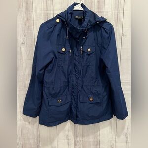 STYLE & CO water resistant hooded jacket/ size PP